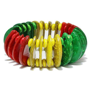 Multi-Color Wood Bracelet