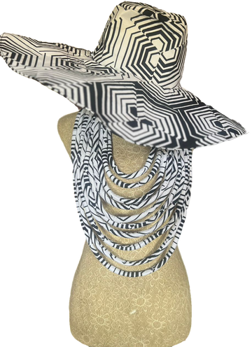 Ankara Hat and Matching Rope Necklace